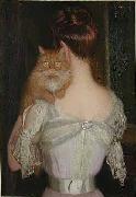 Lilla Cabot Perry, Woman with Cat